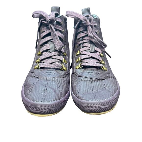 Keds Scout Purple Water-Resistant Rain Boot Gingham Fabric Lined Women's 9.5 - Picture 5 of 13